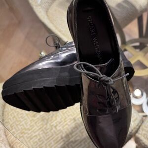 Stuart Weitzman Glossy Black Men's Oxfords